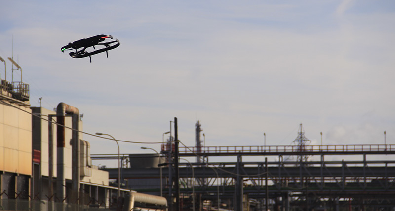 Leica Geosystems | Leica BLK2FLY scanning outdoor plant facilities.